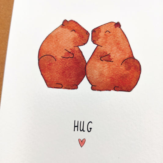 Capibara hug