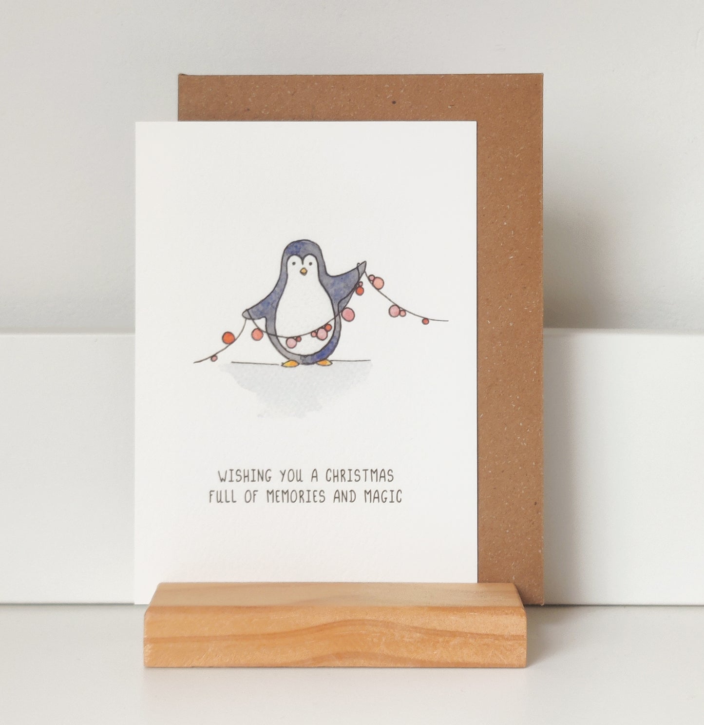 Kerstkaarten pinguins